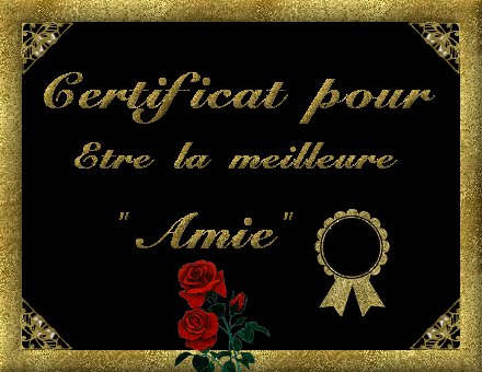 certificat